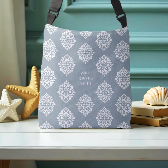 Classy Damask ReEmergency Cadet Grått Axelväska (Skapare uppladdad)