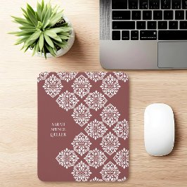 Classy Damask ReEmergency Geometric Pastel Red Musmatta