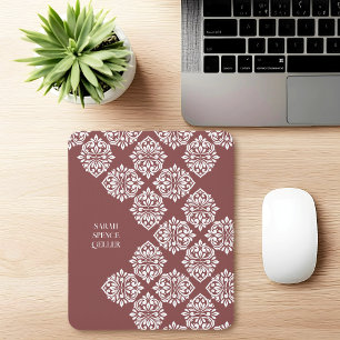 Classy Damask ReEmergency Geometric Pastel Red Musmatta