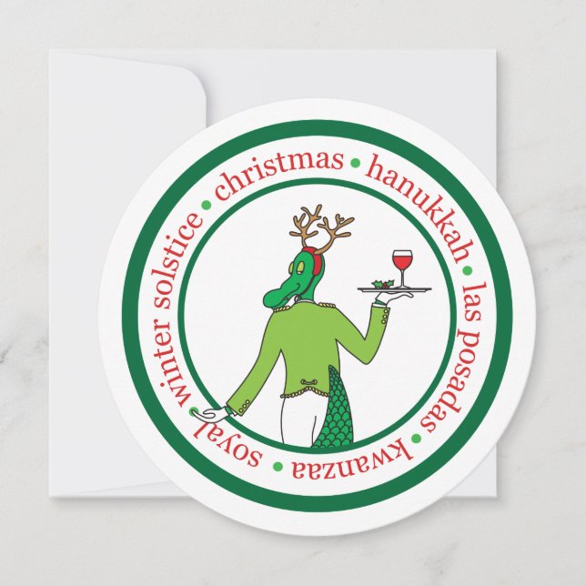 Classy DEI Helgdag Card Inbjudningar (Framsida)