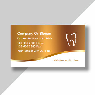 Classy Dentist-Affärskort Visitkort