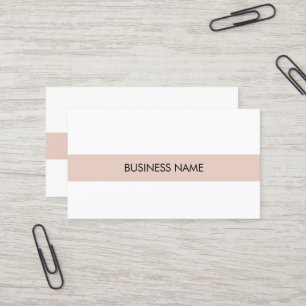 Classy Design Modern Elegant Plain Company Visitkort