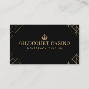 Classy Diamond Mönster Royal Casino Affärskort Visitkort
