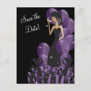 Classy Diva Girl's Party   Spara datumet Meddelande Vykort