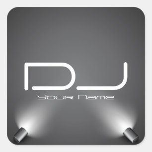 Classy DJ Sticker Fyrkantigt Klistermärke