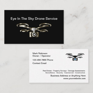 Classy Drone Öga In Himlar Service Visitkort