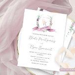 Classy Dusty Lila, Mauve, Rosa Monogram Bröllop Inbjudningar<br><div class="desc">Höj din speciella dag med den här fantastiska bröllopsinbjudan, med en fantastisk vattenfärgsmonogramsfärgad vapensköld med delikata blommor i nykter av lila, lilak, dammig lila, , rosa och gräddande gult. Den vackert utarbetade vapenskölden visar parets initialer, symboliserar deras unika kärlek-historia, och ett gigantiskt, dammigt band för lila med deras bröllop-datum eller...</div>