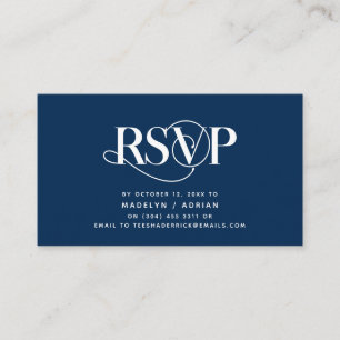 Classy Elegance, Navy Blue Script, OSA Response Tilläggskort