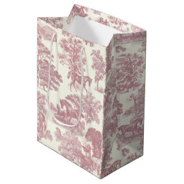 Classy Elegant Chic Rosa Horses Land Toile