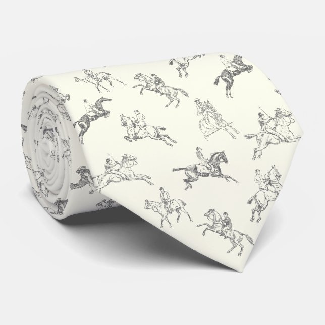 Classy Elegant Equestrian Black White Horse Riding Slips (Rullad)