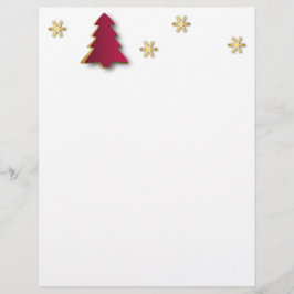 Classy Elegant Guld Red Julgran