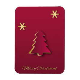 Classy Elegant Guld Red Julgran Magnet