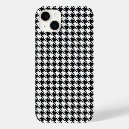 Classy Elegant Houndstooth Mönster Black and White