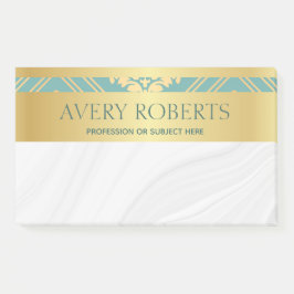 Classy Elegant Luxury Blommigt cyan guld damask Post-it Block