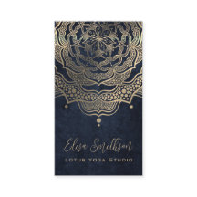 Classy Elegant Mandala Chic Luxury Guld Blue