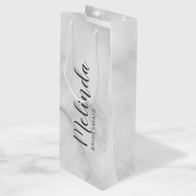Classy Elegant Marble Personlig Bridesmaids (Skapare uppladdad)