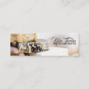Classy Elegant Raw Organic Artisan Soap Maker Mini Visitkort