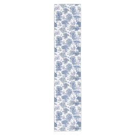 Classy Elegant Rustic Blue Land Toile