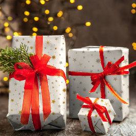 Classy Elegant White Guld Silver julstjärna