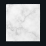 Classy Elegant White Marble Mönster Anteckningsblock<br><div class="desc">Lägg till en liten liten bit stil till ditt skrivbord med det här Classy Elegant White Marble Mönster-Anteckningsblocket.</div>
