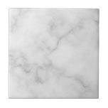 Classy Elegant White Marble Mönster Kakelplatta<br><div class="desc">Lägg till ett litet stycke unikt stil till din hemdekanter med den här keramiska plattan i Classy Elegant White Marble Mönster.</div>