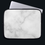 Classy Elegant White Marble Mönster Laptop Fodral<br><div class="desc">Lägg till ett litet stycke stil med denna Classy Elegant White Marble Laptop sleeve.</div>