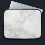 Classy Elegant White Marble Mönster Laptop Fodral<br><div class="desc">Lägg till ett litet stycke stil med denna Classy Elegant White Marble Laptop sleeve.</div>
