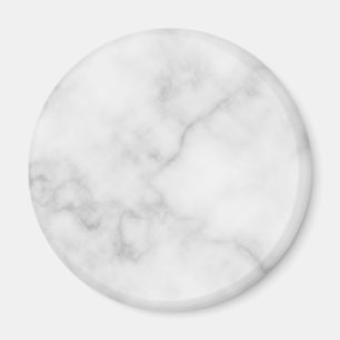 Classy Elegant White Marble Mönster Magnet