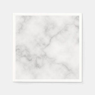 Classy Elegant White Marble Mönster Pappersservett