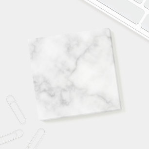 Classy Elegant White Marble Mönster Post-it Block