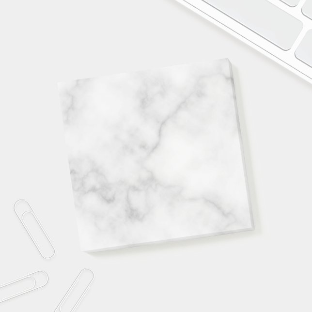 Classy Elegant White Marble Mönster Post-it Block (Skapare uppladdad)