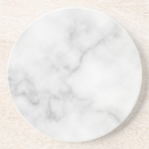 Classy Elegant White Marble Mönster Underlägg