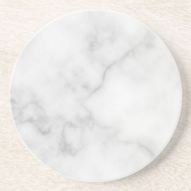 Classy Elegant White Marble Mönster Underlägg (Framsidan)