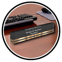 Classy Executive Desk Plaque