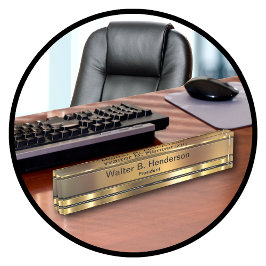 Classy Executive Gift Namn Plaque