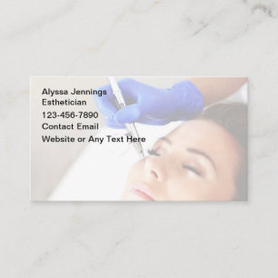 Classy Falise Esthetician Affärskorts Visitkort