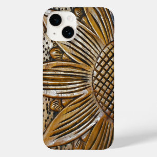 Classy Faux Wood Struktur Solrosfoto