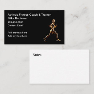 Classy Fitness Coach eller Athletic Trainer Visitkort