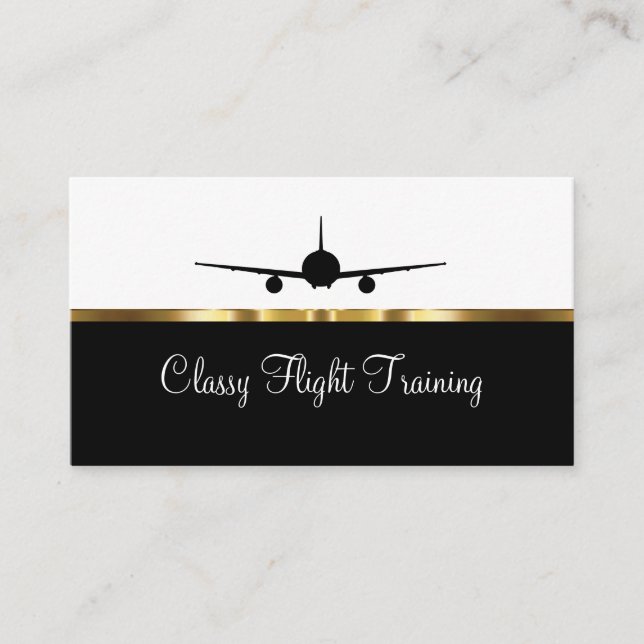 Classy Flight Training Service Visitkort (Framsida)