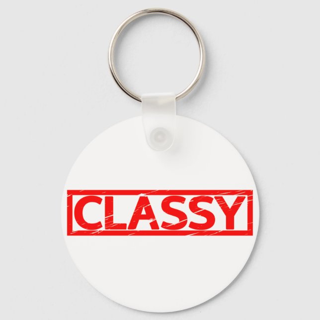Classy Frimärke Nyckelring (Framsida)