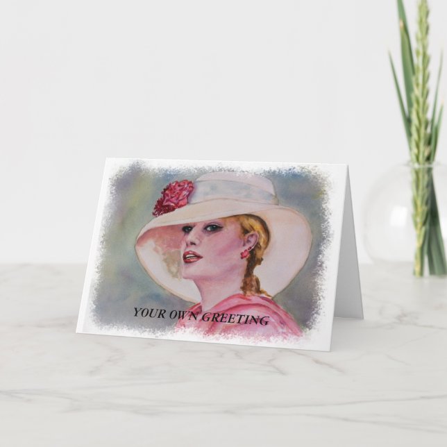 CLASSY GARDEN PARTY ANPASSADE GREETING CARDS KORT (Framsida)