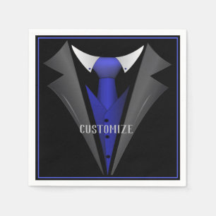 Classy gentleman Blue Tie 2 Pappersservett