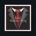 Classy gentleman Red Tie Pappersservett<br><div class="desc">*Anpassa genom att lägga till texten.</div>