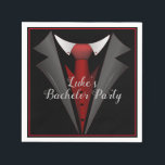 Classy gentleman Red Tie Pappersservett<br><div class="desc">*Anpassa genom att lägga till texten.</div>