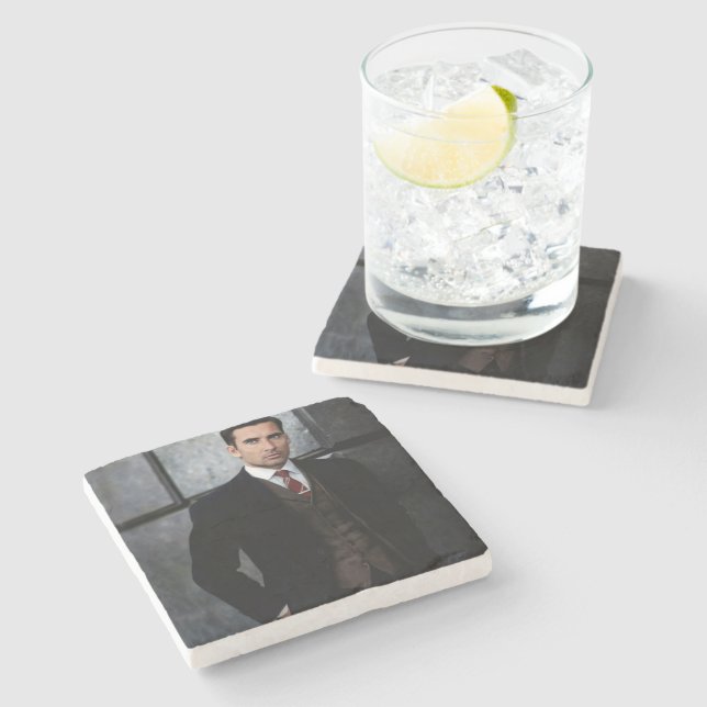Classy Gentleman stone coaster Stenunderlägg (Sidan)