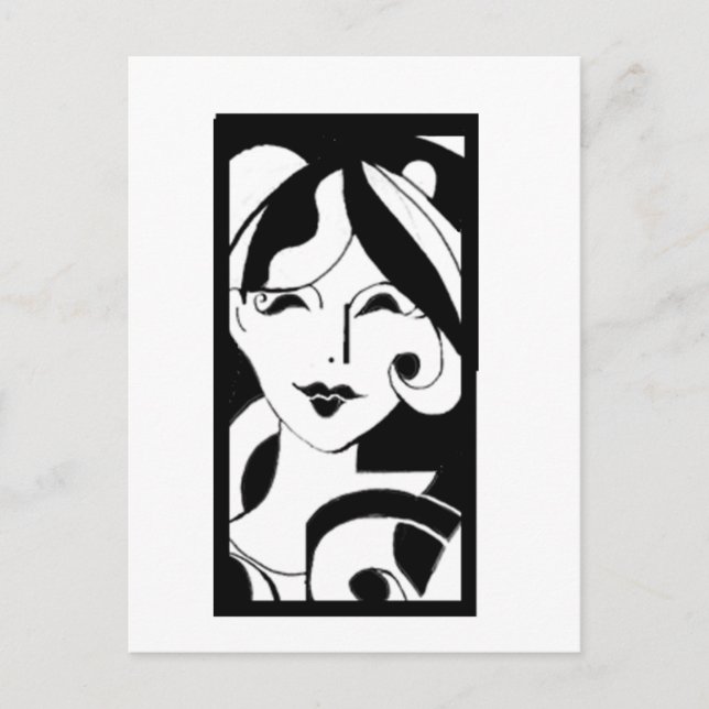 Classy Girl Vykort (Framsida)