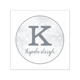 Classy Glam Diamond Struktur Chic Monogram Namn Självfärgande Stämpel