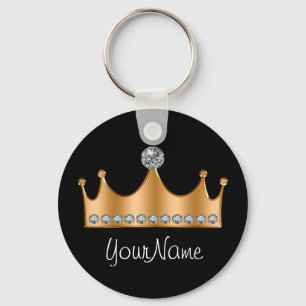 Classy Glitzy Bling Princess Krona Keychains Nyckelring