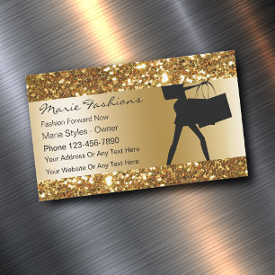 Classy Glitzy Mode Magnetiska Visitkort