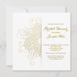 Classy Gold Foil See Mandala Minimalist Inbjudningar
